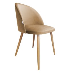 Krzesło Colin tkanina Welur noga metalowa