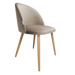 Krzesło Colin tkanina Welur noga metalowa