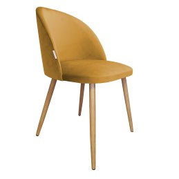 Krzesło Colin tkanina Welur noga metalowa