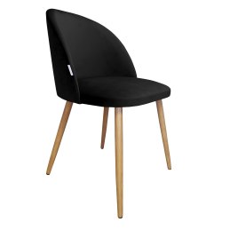 Krzesło Colin tkanina Welur noga metalowa