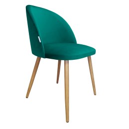 Krzesło Colin tkanina Welur noga metalowa