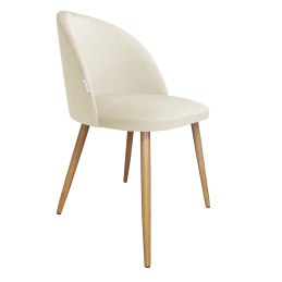 Krzesło Colin tkanina Welur noga metalowa