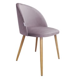 Krzesło Colin tkanina Welur noga metalowa