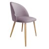 Krzesło Colin tkanina Welur noga metalowa