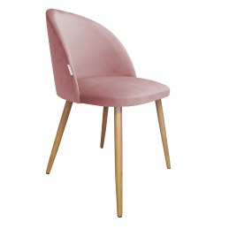Krzesło Colin tkanina Welur noga metalowa