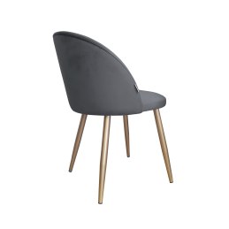 Krzesło Colin tkanina Welur noga metalowa
