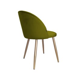 Krzesło Colin tkanina Welur noga metalowa