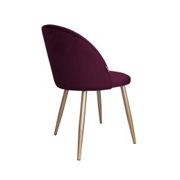 Krzesło Colin tkanina Welur noga metalowa