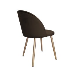 Krzesło Colin tkanina Welur noga metalowa