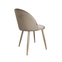 Krzesło Colin tkanina Welur noga metalowa