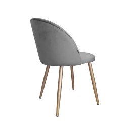 Krzesło Colin tkanina Welur noga metalowa