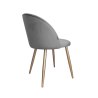 Krzesło Colin tkanina Welur noga metalowa