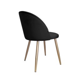 Krzesło Colin tkanina Welur noga metalowa