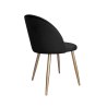 Krzesło Colin tkanina Welur noga metalowa