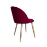Krzesło Colin tkanina Welur noga metalowa