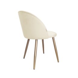 Krzesło Colin tkanina Welur noga metalowa