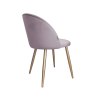 Krzesło Colin tkanina Welur noga metalowa