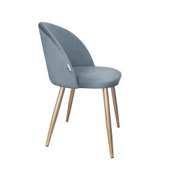 Krzesło Colin tkanina Welur noga metalowa