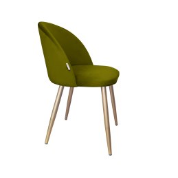 Krzesło Colin tkanina Welur noga metalowa