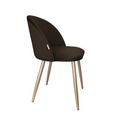 Krzesło Colin tkanina Welur noga metalowa