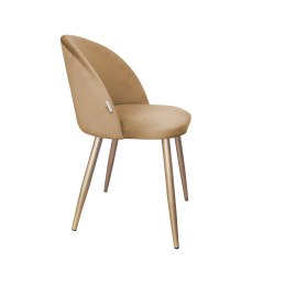 Krzesło Colin tkanina Welur noga metalowa