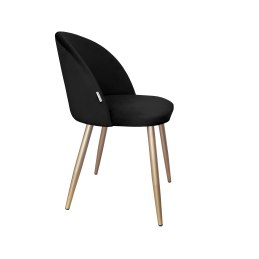 Krzesło Colin tkanina Welur noga metalowa