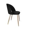 Krzesło Colin tkanina Welur noga metalowa