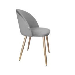 Krzesło Colin tkanina Welur noga metalowa