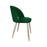 Krzesło Colin tkanina Welur noga metalowa
