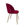 Krzesło Colin tkanina Welur noga metalowa