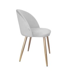 Krzesło Colin tkanina Welur noga metalowa