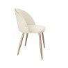 Krzesło Colin tkanina Welur noga metalowa