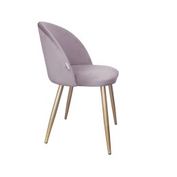 Krzesło Colin tkanina Welur noga metalowa