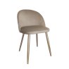 Krzesło Colin tkanina Welur noga metalowa