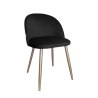 Krzesło Colin tkanina Welur noga metalowa