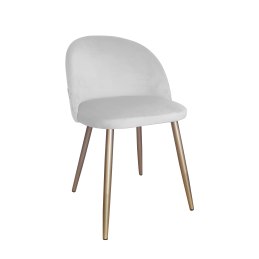 Krzesło Colin tkanina Welur noga metalowa