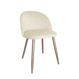 Krzesło Colin tkanina Welur noga metalowa