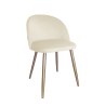 Krzesło Colin tkanina Welur noga metalowa