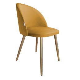 Krzesło Colin tkanina Welur noga metalowa