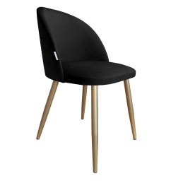 Krzesło Colin tkanina Welur noga metalowa