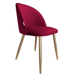 Krzesło Colin tkanina Welur noga metalowa