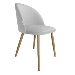 Krzesło Colin tkanina Welur noga metalowa