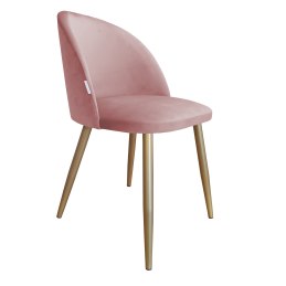 Krzesło Colin tkanina Welur noga metalowa