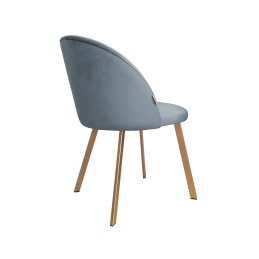 Krzesło Colin tkanina Welur noga metalowa