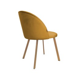 Krzesło Colin tkanina Welur noga metalowa