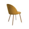 Krzesło Colin tkanina Welur noga metalowa