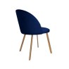 Krzesło Colin tkanina Welur noga metalowa