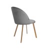 Krzesło Colin tkanina Welur noga metalowa