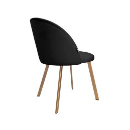 Krzesło Colin tkanina Welur noga metalowa