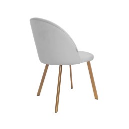 Krzesło Colin tkanina Welur noga metalowa